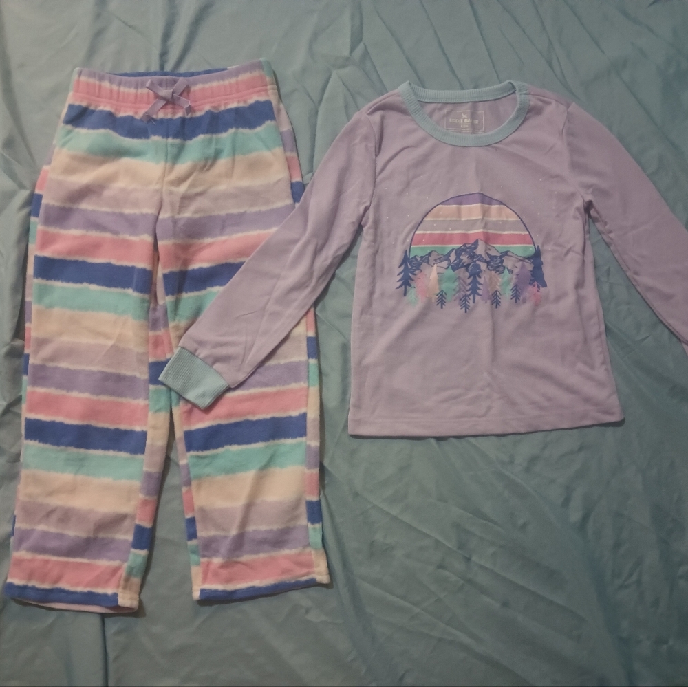 Pastel Striped Kids Pajama Set